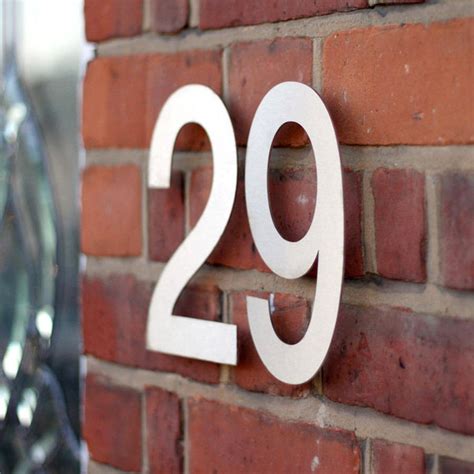 Modern House Numbers 